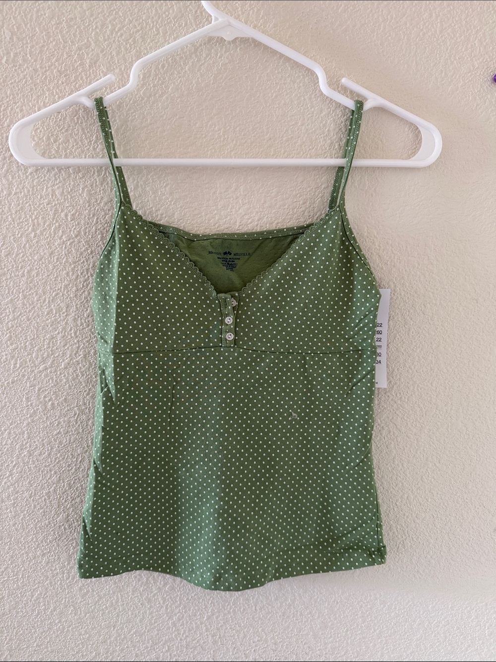 Brandy melville Tiffany polka dots tank top